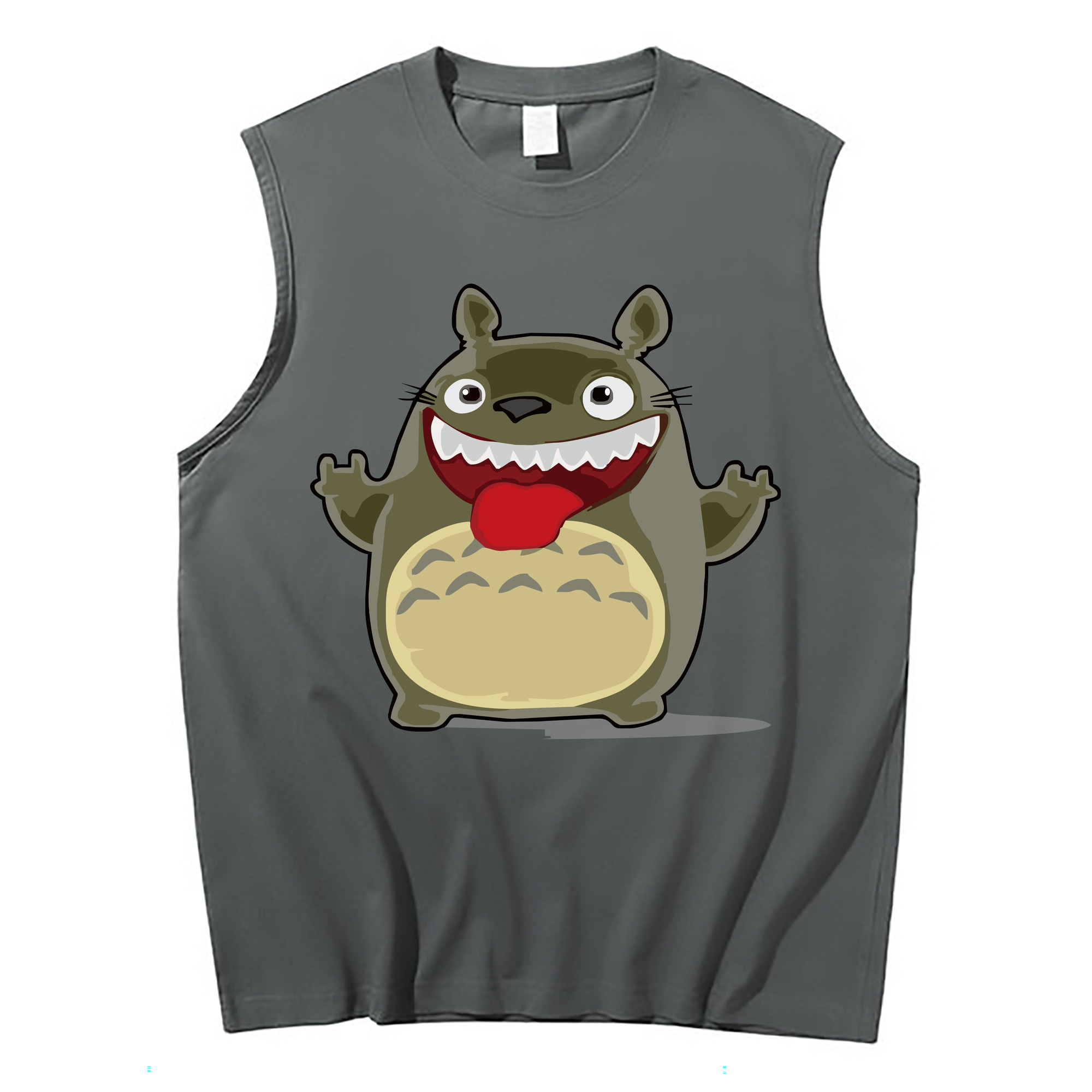 （画像用） となりのトトロ 草壁メイ 草壁サツキ My Neighbor Totoro Satsuki Kusakabe Mei Kusakabe コットン100％タンクトップ（フロントプリント）